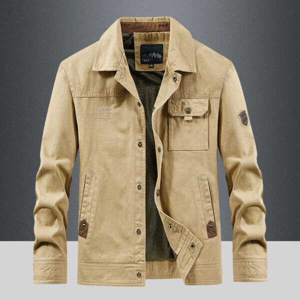 Men's Outdoor Jacket Short Coat With Multiple Pockets - Image 3