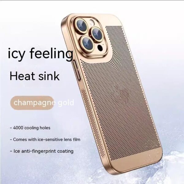 Fashion Simple Electroplating Heat Dissipation Phone Case - Image 2