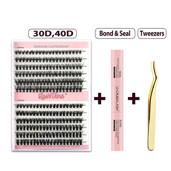 Segmented False Eyelashes Thick Curl Twelve Rows - Image 6