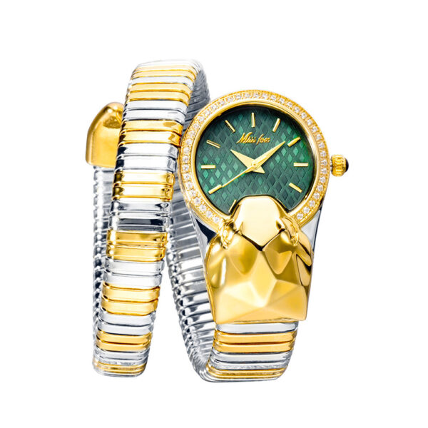 Women's Fashion Trend Diamond-encrusted Snake Watch - Image 9