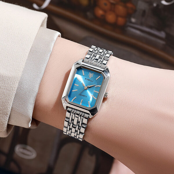 Fashion Simple Square Steel Strap Women's Watch - Image 2