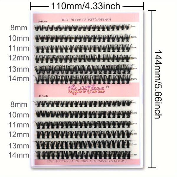 Segmented False Eyelashes Thick Curl Twelve Rows - Image 8