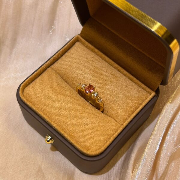 Retro 18K Gold Ring Women - Image 3