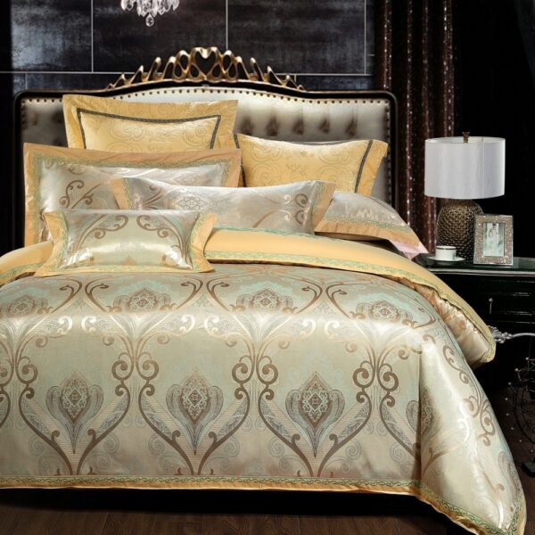 European Style Jacquard Cotton Embroidery Quilt Cover - Image 2