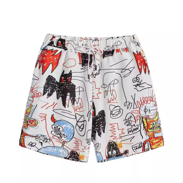 Graffiti 3D Casual Loose Men's Beach Pants - Image 3