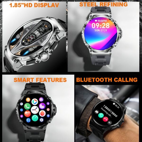 HD Large Screen Smart Watch Bluetooth Calling Heart Rate Blood Oxygen Monitoring - Image 10