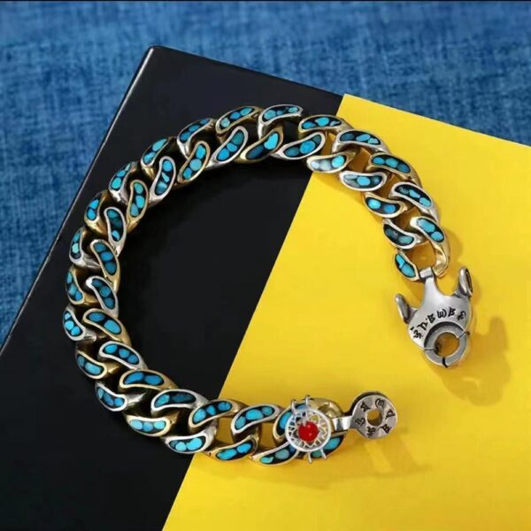 Fashion Jewelry New Men's Bracelet Personality Retro Transfer Rotating Nine Eye Pearl Bracelets High-end Gift - Image 10