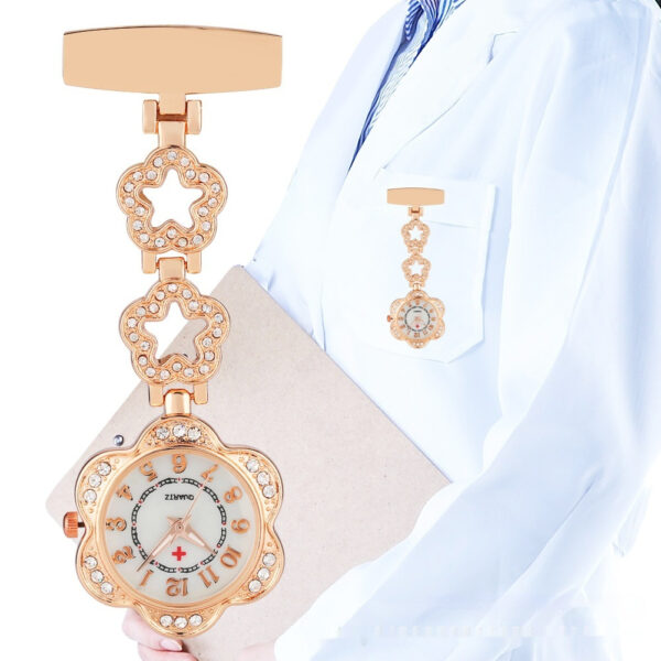 Roller Diamond Nurse's Watch Hanging Chest Watch Portable Pocket Watch Ladies - Image 10