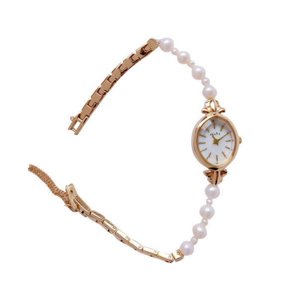 Natural Freshwater Pearl Watch Bracelet Strap Exquisite Quartz Women's Watch - Image 2