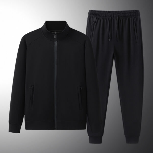 Tencel Roman Sports Leisure Men's Spring And Autumn Sweatshirt And Sweatpants Two-piece Suit