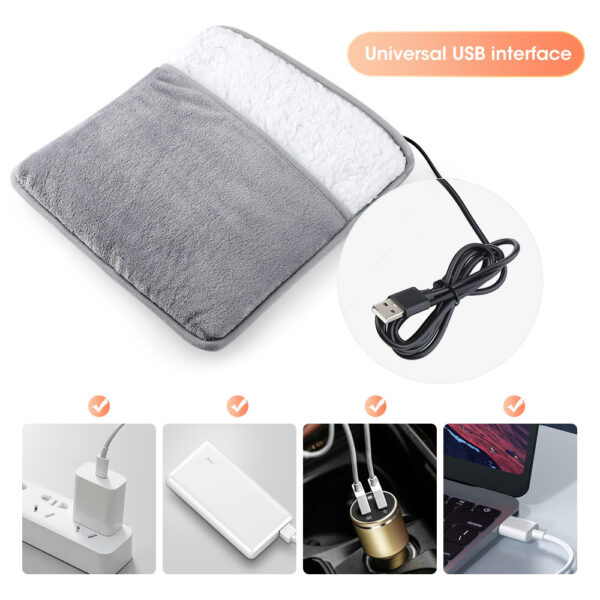 Flannel USB Plug In Foot Warmth Home Smart - Image 6