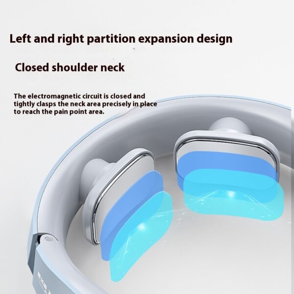 Electric Neck Massager EMS Pulse Rechargeable USB Cervical Traction Therapy Massage Stimulator Pain Relief Heating Function - Image 3