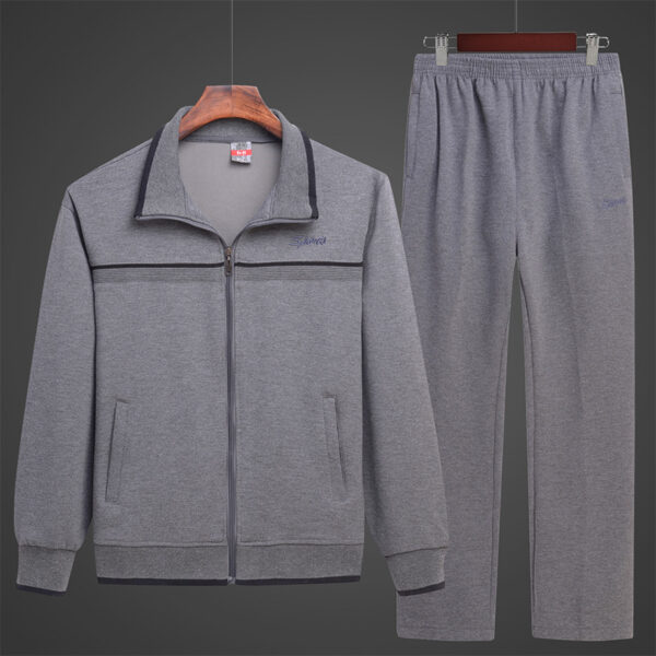 Men's Sport Suit Loose Autumn Winter Sweater Middle-aged And Elderly Casual Sportswear - Image 7