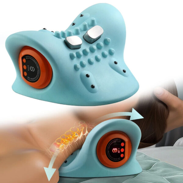 Neck Massager Adults Cervical Spine Relief Traction Portable Neck Head Acupuncture Point Massage Pillow - Image 4