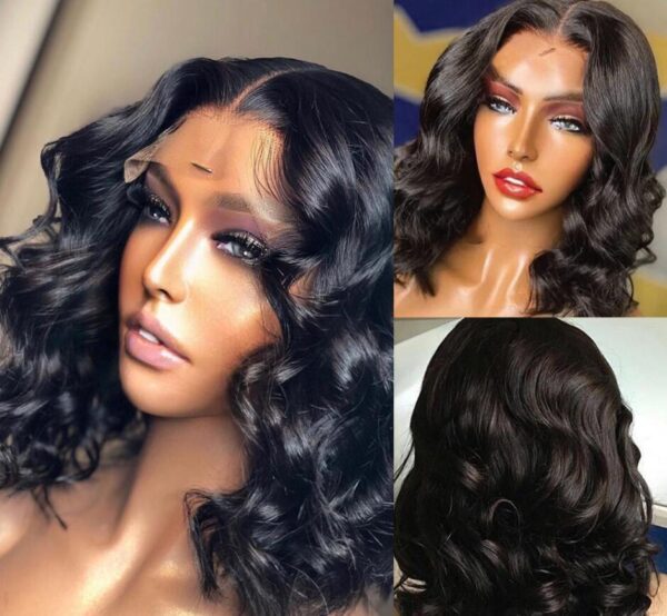 High Temperature Silk Mid-section Medium-length Curly Hair Women's Wig - Image 2