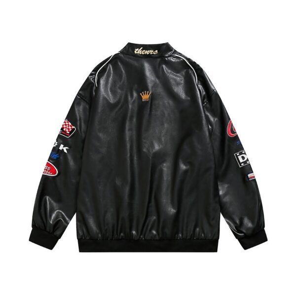 Pu Leather Personality Street Trend Gangster Handsome Jacket - Image 5