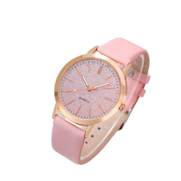 Women's Round Pointer Quartz Watch Set - Image 4