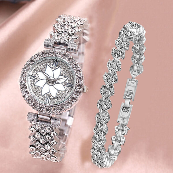 Fashion Temperament Diamond Starry Bracelet Watch Lady Creative Gift Set - Image 3