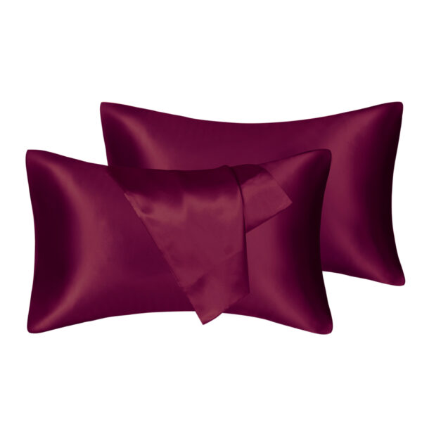 75D Satin Artificial Silk Pillowcase - Image 5