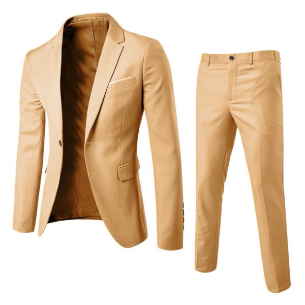 Two-piece Suit Business Professional Formal Wear Korean Slim Fit - Image 6