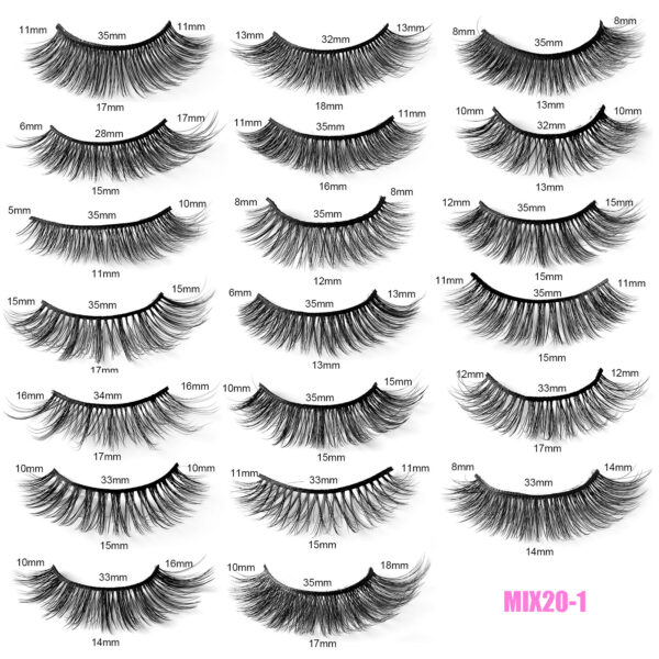 Mixed Natural Thick Simulation Chemical Fiber Messy Long Eyelash - Image 4