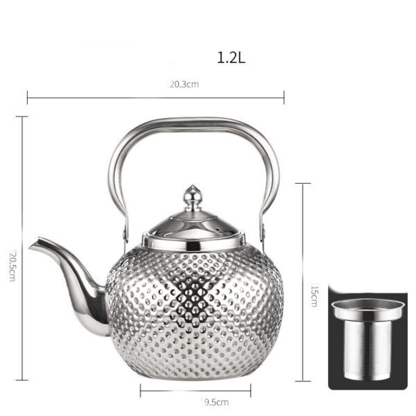 Spherical Handle Stainless Steel With Strainer Household Tea Table Kettle - Image 7