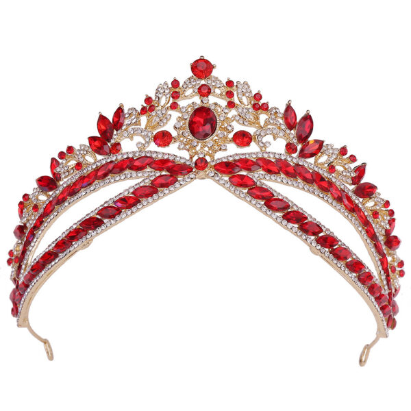 Wedding Crown Headdress Bridal Rhinestone Wedding Style Crown Accessories - Image 3