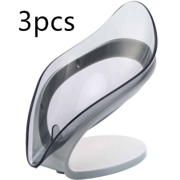 Bathroom Soap Holder Leaf Shape Soap Box Kitchen Dish Storage Box Non-slip Drain Soap Storage Case Container Bathroom Accessorie - Image 2