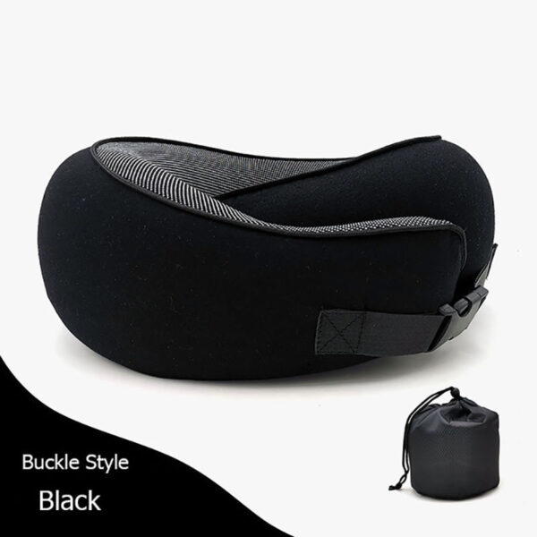 Travel Neck Pillow Non-Deformed Airplane Pillow Travel Neck Cushion Durable U-Shaped Travel Memory Cotton Nap Neck Pillow - Image 5