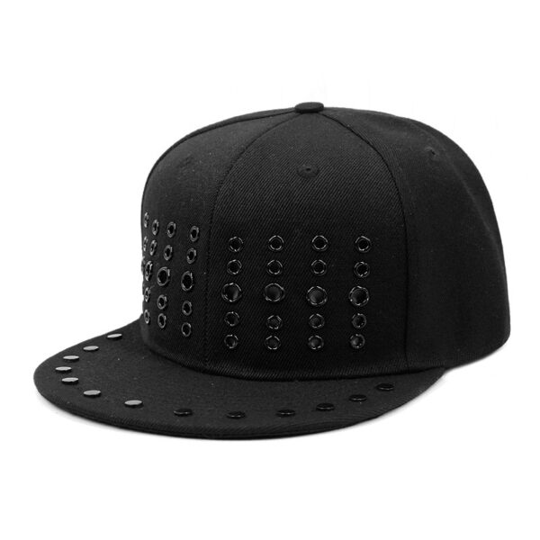 Round Hole Metal Rivet Hip Hop Baseball Cap - Image 8