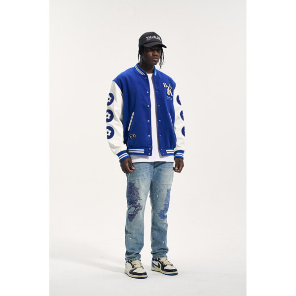 Men's Loose Baseball Jacket High Street Coat - Image 2