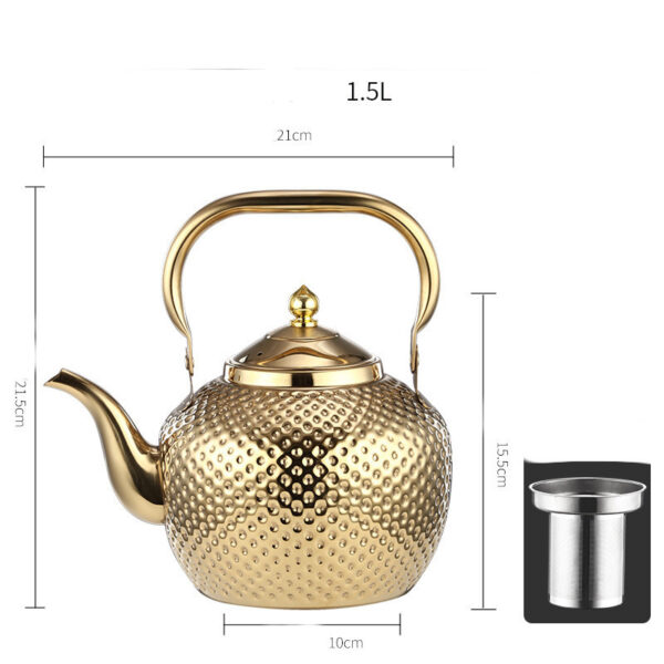 Spherical Handle Stainless Steel With Strainer Household Tea Table Kettle - Image 5