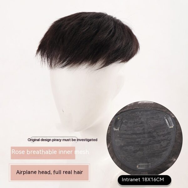 Men's Wig Big Back Head Aircraft Head Invisible Hair Supplementing Piece - Image 8