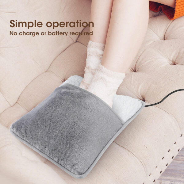 Flannel USB Plug In Foot Warmth Home Smart - Image 9