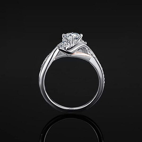 Zircon Shiny Ring For Women Fashion Geometry Pattern - Image 2