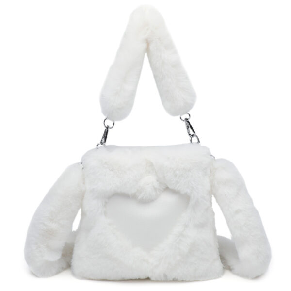 Women Fluffy Shoulder Bag Top-handle Bag Female Autumn Winter Handbag Plush Tote Girls Fashion Shopping Bags Handbags For Women - Image 8