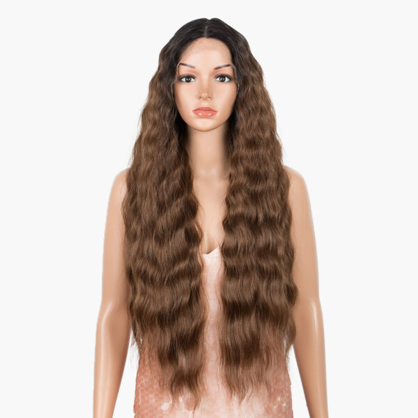 Women's Wig Wave Long Curly Hair Chemical Fiber Headgear - Image 3