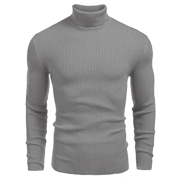 Men's Slim-fit Turtleneck Long-sleeved Sweater - Image 5