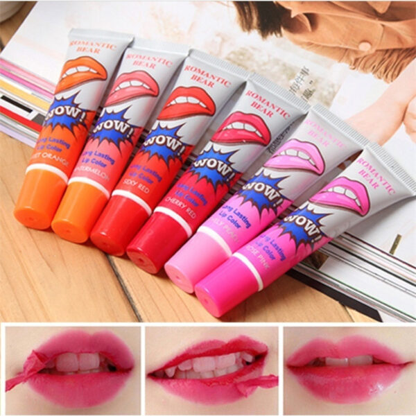 Amazing 6 Colors Peel Off Liquid Lipstick Waterproof Long Lasting Lip Gloss Mask Moisturizer Makeup Tear Pull Lip Lint Cosmetic - Image 5