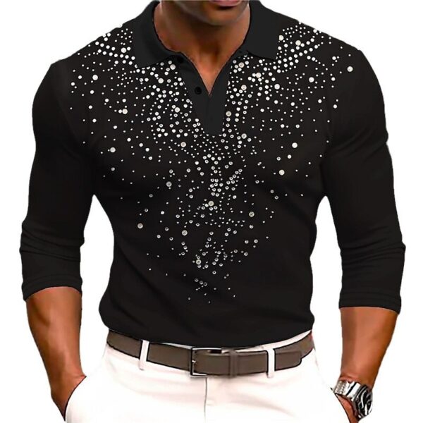 European And American Men's Casual Printed 3D Polo Shirt Outdoor Leisure Daily - Image 3