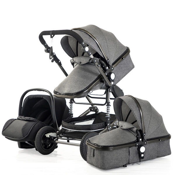 Good Quality Travel  Baby Stroller Luxury  3 In One - Image 2