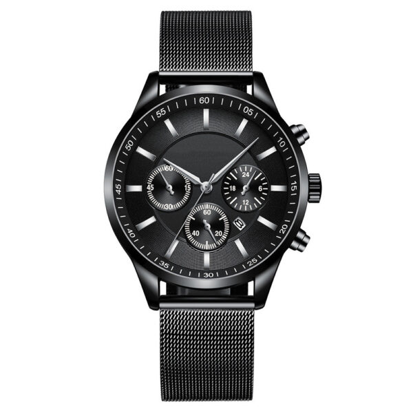 Mens Fashion Mesh Strap Waterproof Watch - Image 3