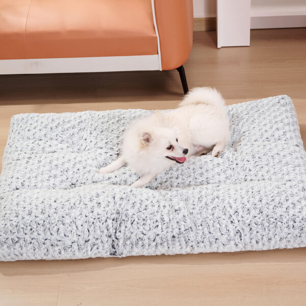 Dog Beds Thickened Rose Velvet Pet Kennel Bed Mat More Cotton Soft Fluffy Washable Dog Bed - Image 2