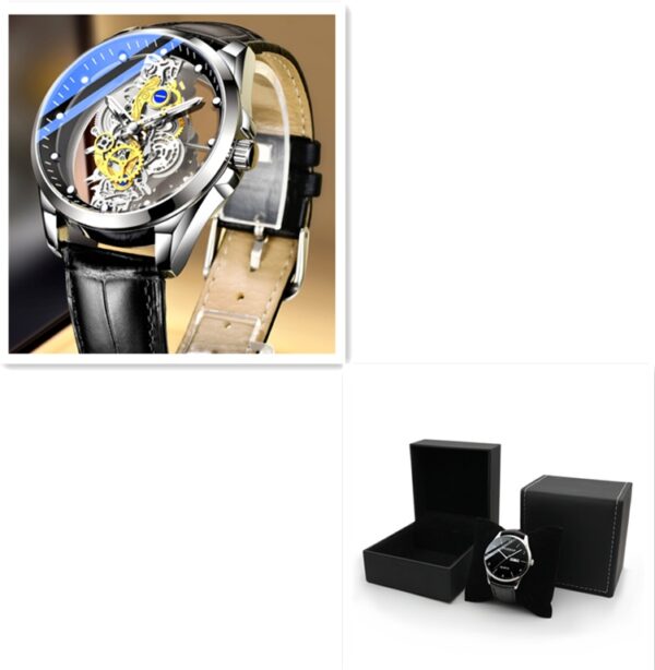 Men Watch Skeleton Automatic Quartz Watch Gold Skeleton Vintage Man Watch Mens Watches Top Brand Luxury - Image 10