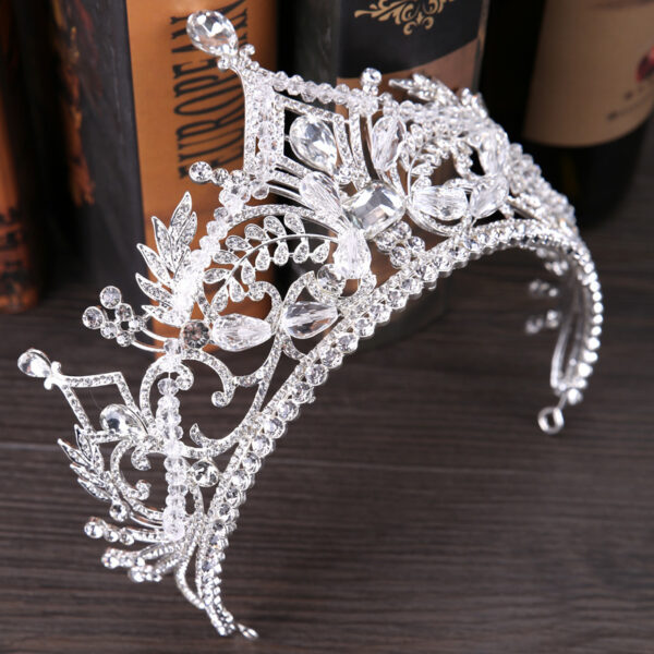 Crystal Big Crown Wedding Hair Accessories - Image 4