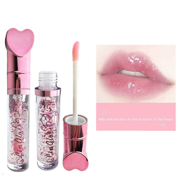 Love Heart-shaped Color Changing No Stain On Cup Lip Lotion Moisturizing - Image 3