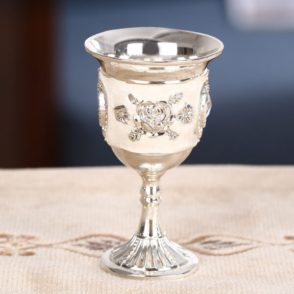 Russian Court Style Metal Spirit Glass - Image 5