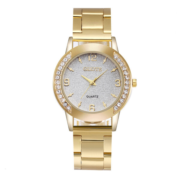 Women's Fashion Diamond Case Quartz Watch - Image 6