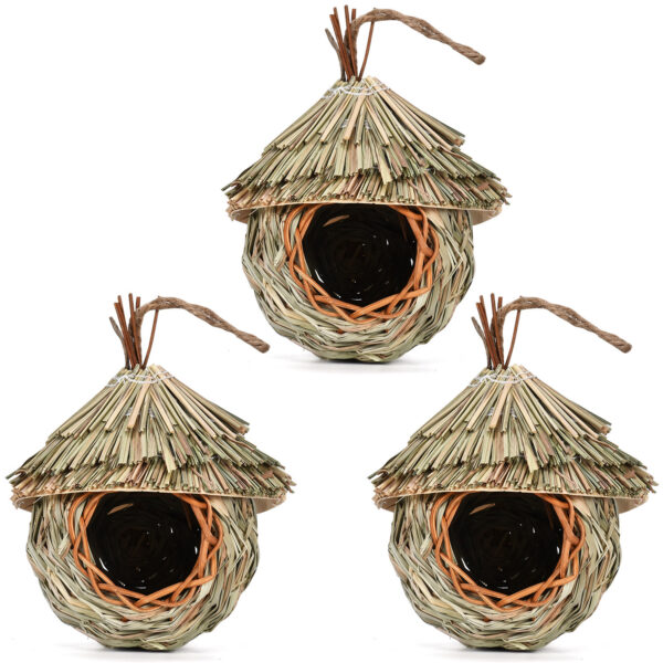 Creative Hanging Straw Bird Nest Manual Environment Layout - Image 8