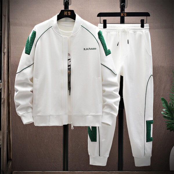 Spring And Autumn Embroidered Baseball Uniform, Guard Pants, Casual Sports Set